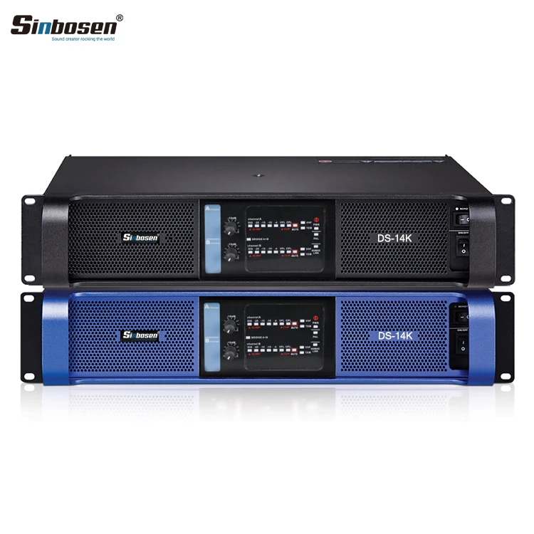 Sinbosen Power Amplifier Ds-14K Module Amplificatore Di Potenza Karaoke Dj 2 Channel 4000W Amplifiers Professional Power