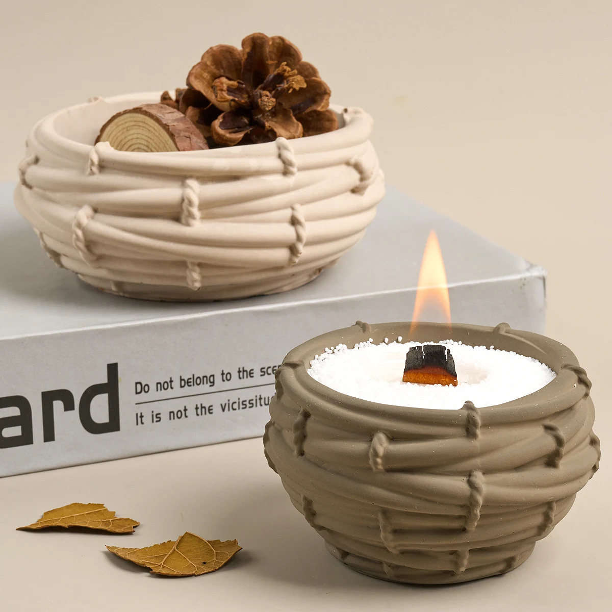 Creativity Bird Nests Candle Jar Silicone Mold DIY Irregular Reticulation Flowerpot Molds Plaster Resin Storage Box Craft Making 1
