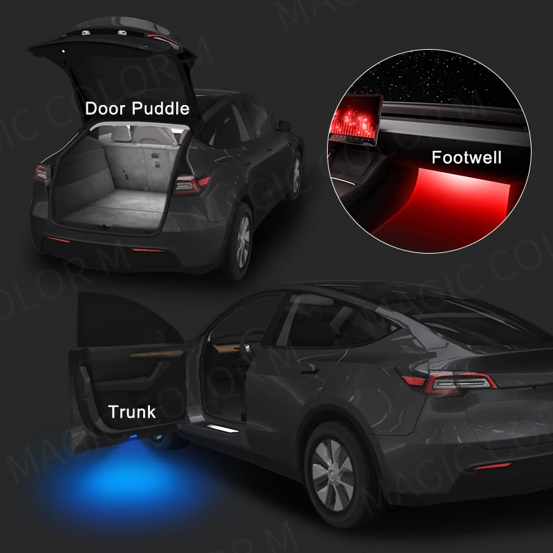 LED Atmosphere Interior Foot-Well and Door Decorative Lighting