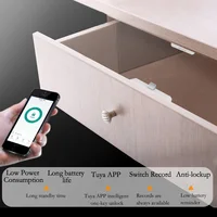 Tuya APP/EM Card Unlock Smart Drawer Lock No Hole File Cabinet Furniture Electronic Keyless Invisible NFC Sensor Locks Switch - Image 3
