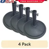 26LB Umbrella Base 4 Pack Durable Round Stand Patio Table Rust Resistant Fits Most 1 3/8 to 2 Inch Poles 1