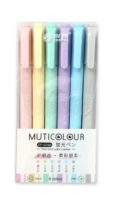 蛍光ペン,レトロ,双頭,マーカー,ヴィンテージ,学生向け,文房具