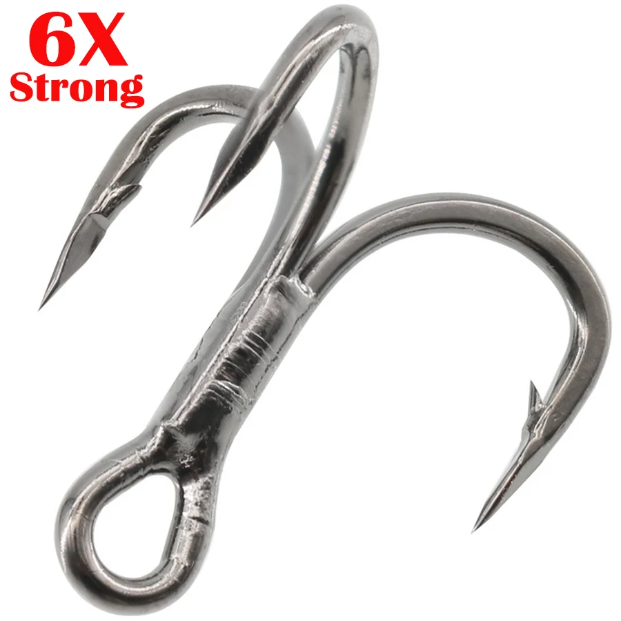 50pcs/20pcs 6x Treble Hooks Classic Fishing Hooks Strong Sharp Tackle Hooks  8# 6# 4# 2# 1# 1/0# 2/0# 3/0# - AliExpress