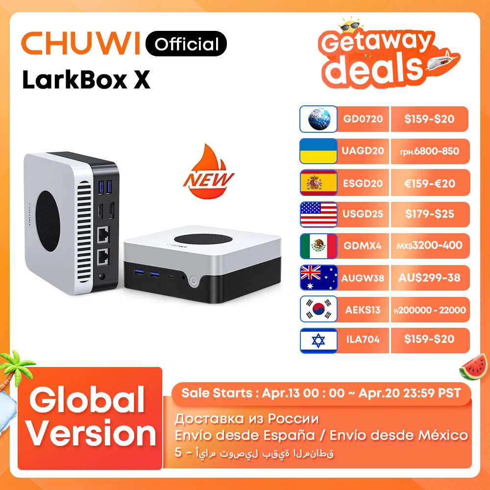 CHUWI LarkBox X Mini PC 12GB RAM 512GB SSD Intel N100 Game
