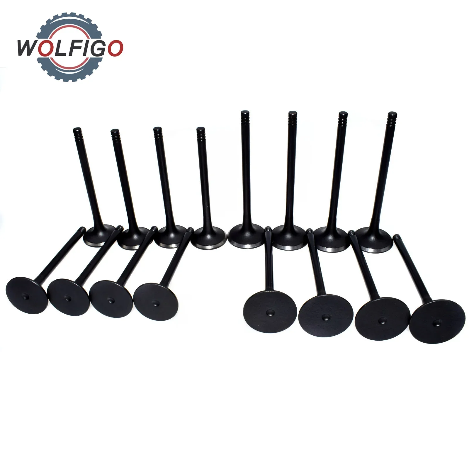 WOLFIGO 8 Intake & 8 Exhaust Valve for Chevrolet Optra Daewoo Leganza Suzuki Forenza Reno Isuzu Amigo Rodeo 90412277 90410813