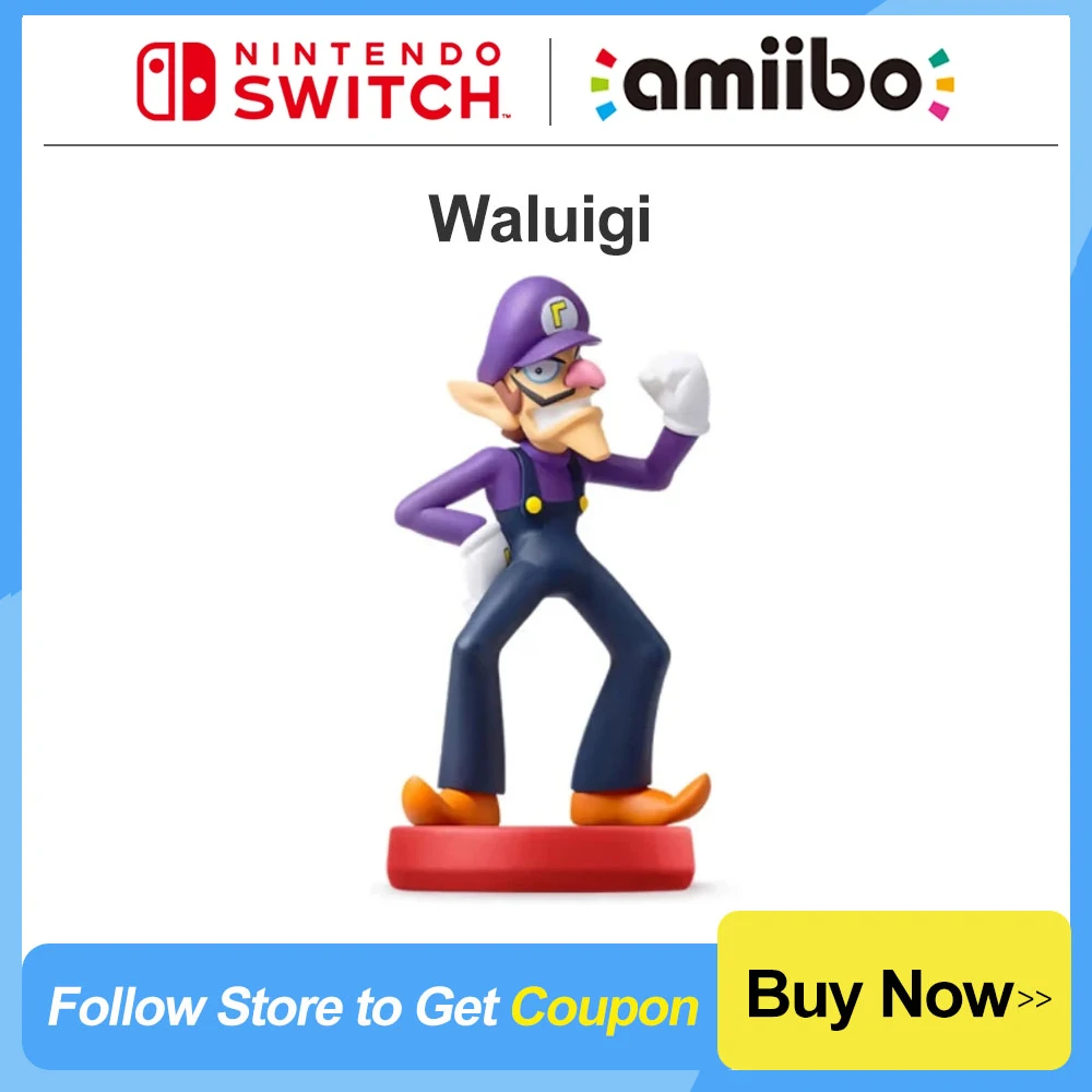 

Nintendo Switch Amiibo Waluigi для Nintendo Switch и Nintendo Switch OLED модели взаимодействия игры Super Mario вечерние Series