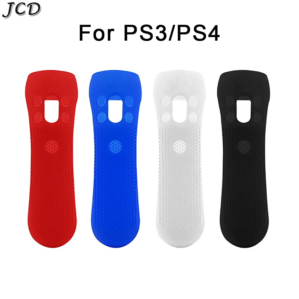 

JCD 1pcs Soft Silicone Anti-slip Protective Cover Skin For PS3 Move Silicone Case For PS4 VR Move Motion Controller Rubber Case