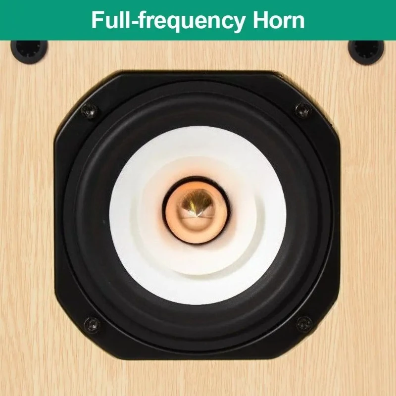 4인치 50W 풀레인지 4/8옴 자작나무 패시브 북쉘프 스피커 Q401 ? 84Hz-20KHz 주파수 응답을 갖춘 Fever Audio 페어