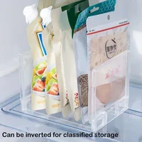 Support de rangement pour réfrigérateur, organisateurs de réfrigérateur, étagères de séparation superposées, support de bureau Transparent permettant de gagner de l'espace, accessoires de cuisine 6