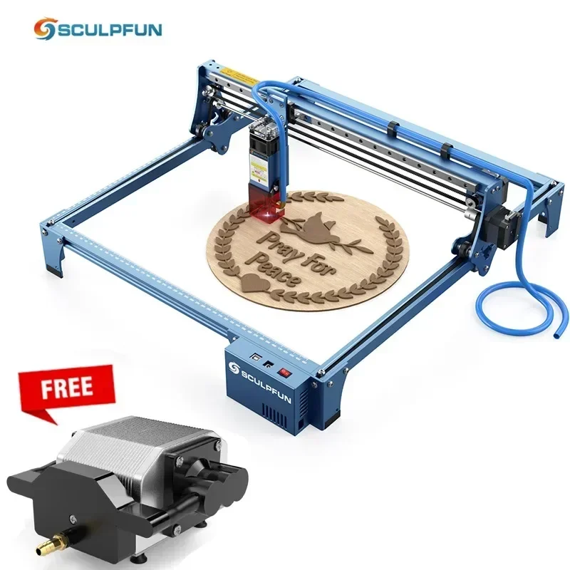 

SCULPFUN S10 Top Manufacturer Diode DIY Laser Engraving Machine for Wood Mini Metal Laser Engraver