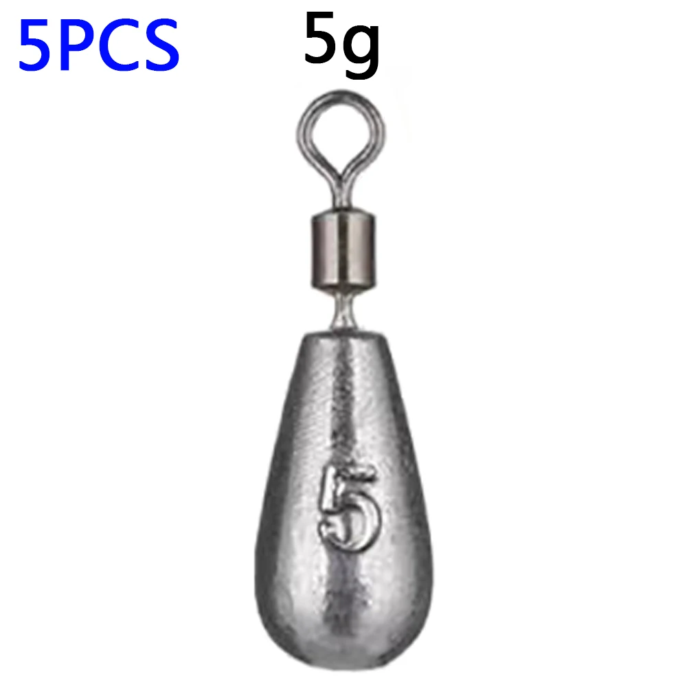 Precision Casting Fishing Sinkers - Assorted Weights (5-Pack)