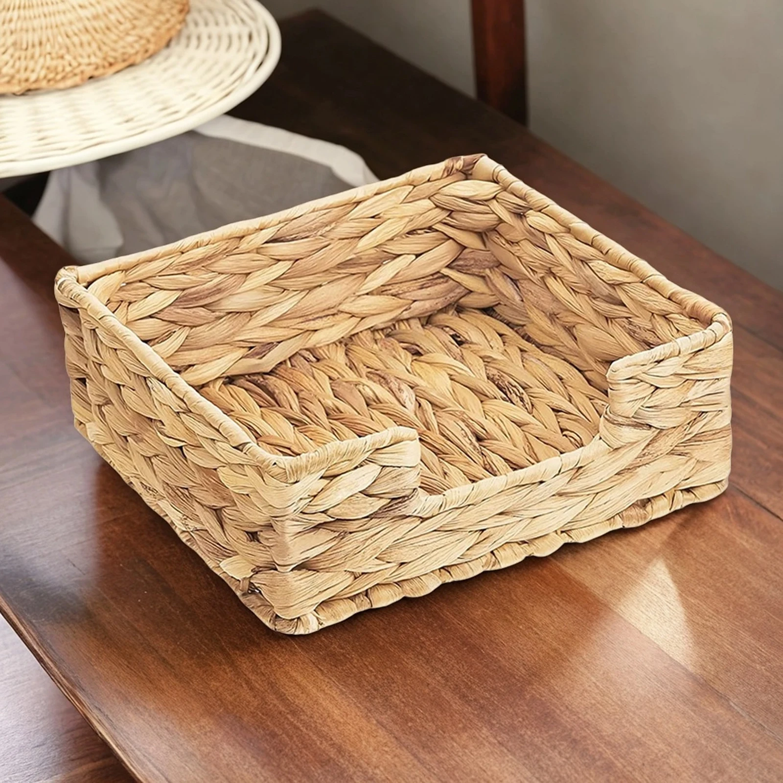 Cestino Per Il Pane In Rattan Intrecciato A Mano Con Coperchio