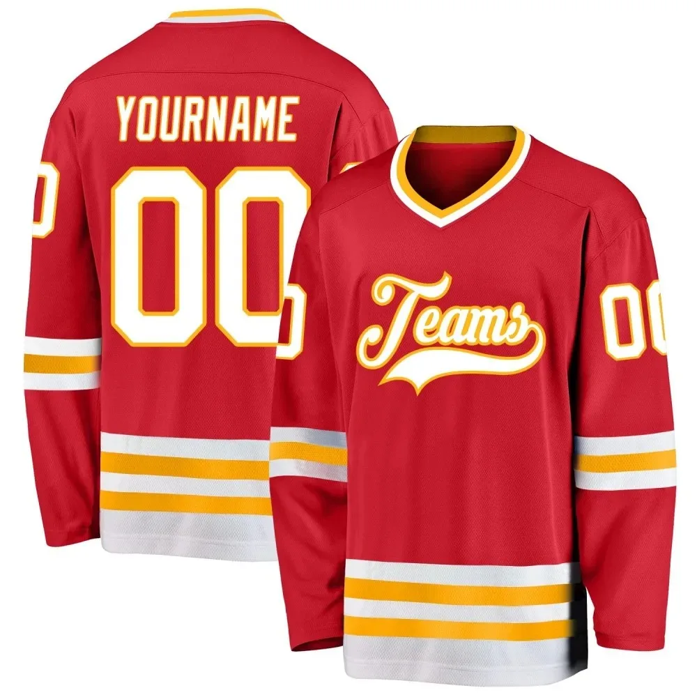thumbnail image 1 of Camiseta de hockey sobre hielo personalizada, impresión personalizada de su nombre y número, camisetas de equipo, camisetas de entrenamiento de competición para hombres, mujeres y jóvenes, 1 of 5