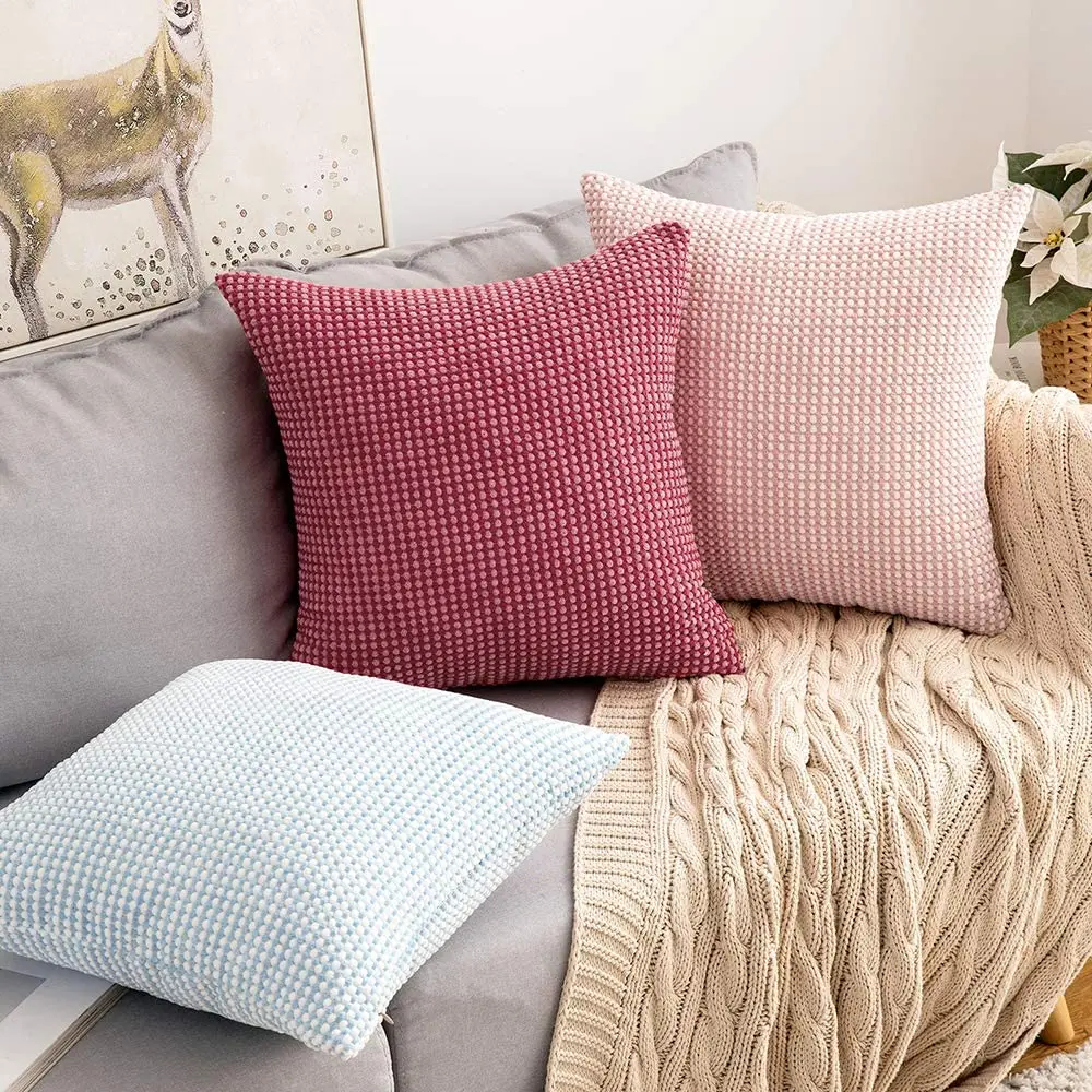 

Cushion Cover Corduroy Pillow Cover for Sofa Bedroom Decorative Pillows Case Square Solid Color Housse De Coussin Home Decor