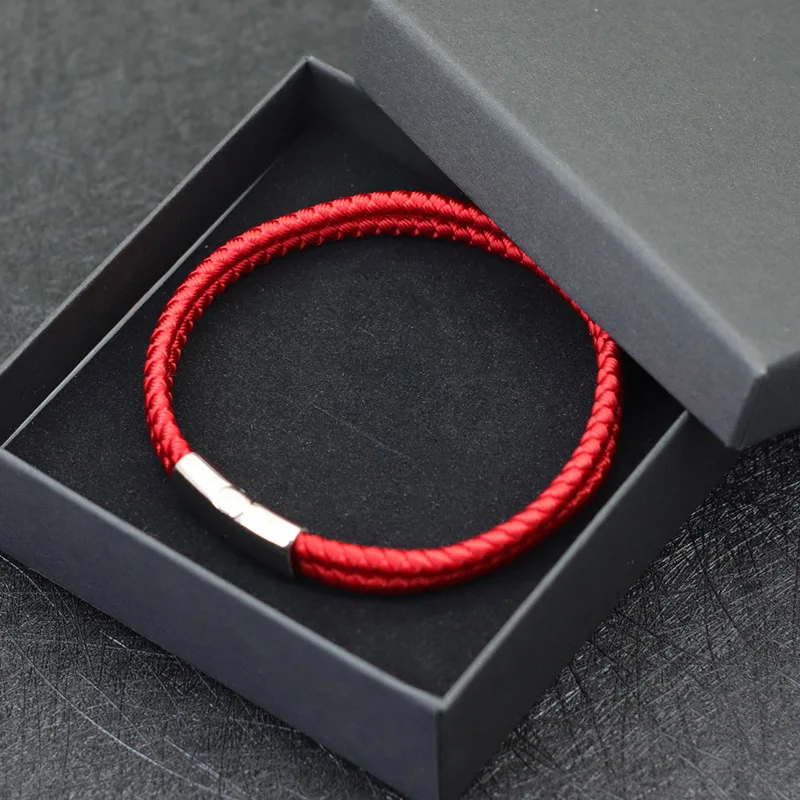 Stainless Steel Magnetic Rope Bracelet for Men