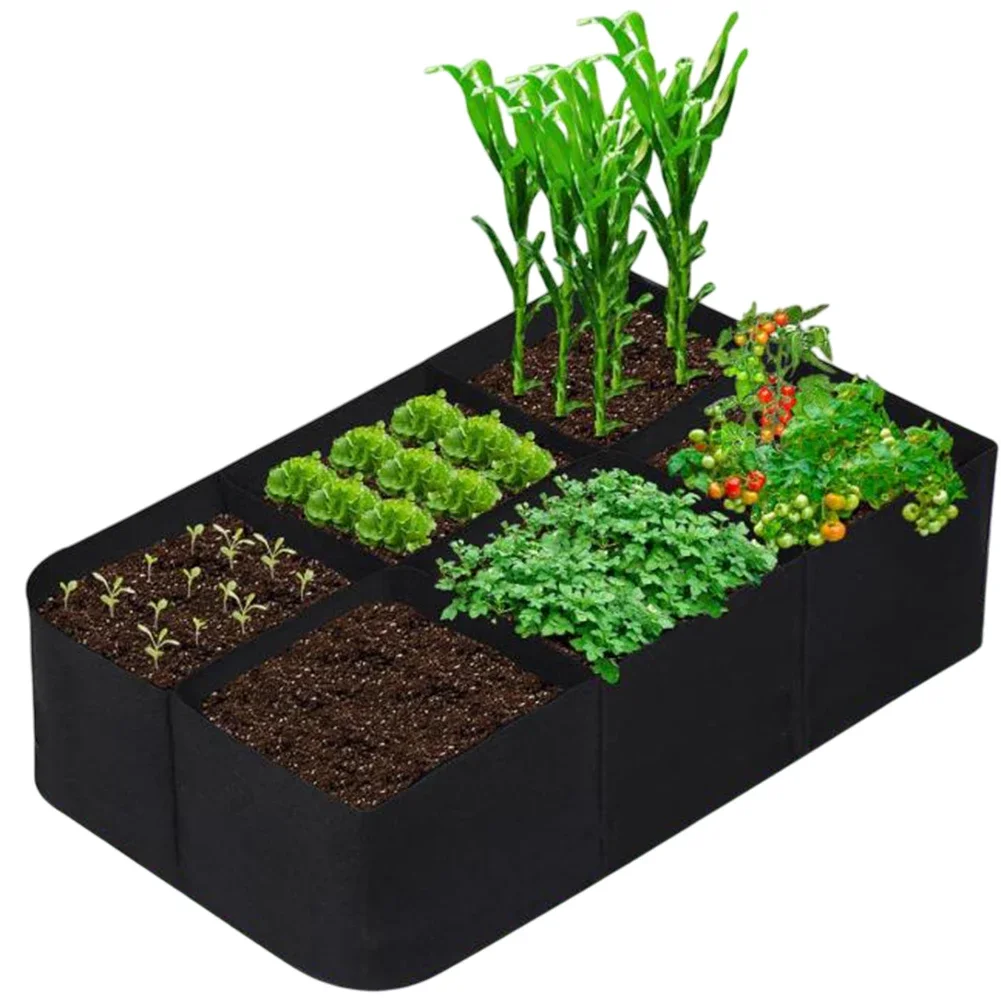 Garden Anywhere with Portable Multi Grid Planting Bags Made from Eco Friendly Materials for Sustainable Growth