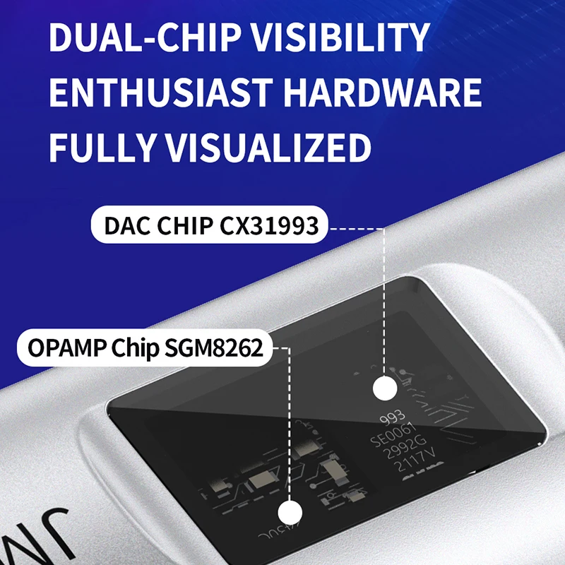 JCALLY JM7MAX Type-C to 3.5mm Dual DAC CX31993 SGM8262 Digital Audio Portable Decoding amp Hifi DAC Mobile Headset Adapter