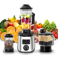Электрический блендер 3-в-1, 9500 Вт, профессиональный мощный кухонный комбайн, соковыжималка для ледяных смузи, сока, молочного коктейля