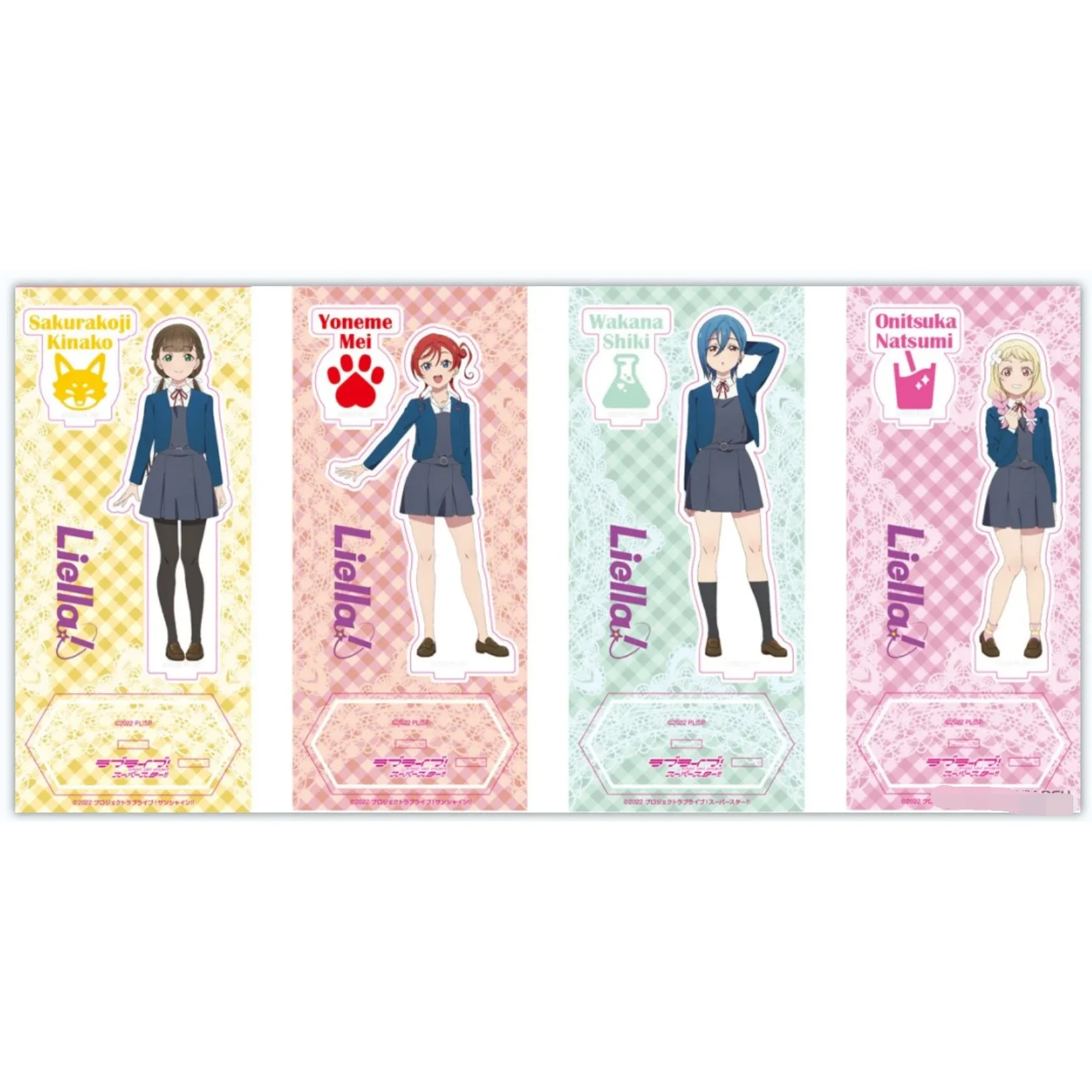 Anime WAKANA SHIKI ONITSUKA NATSUMI SAKURAKOJI KINAKO figura de acción muñeca soporte acrílico modelo placa Cosplay juguete para regalo