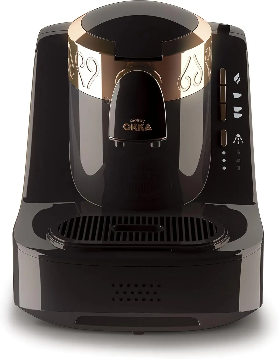 Automatic Turkish/Greek Coffee Machine USA 120V UL Black/Copper (Gold) Can Make 1 or 2-cup of Turkish Coffee At A Time