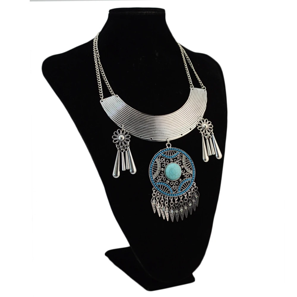 

Bohojewelry Store богемные винтажные серебряные бирюзовые подвески для женщин