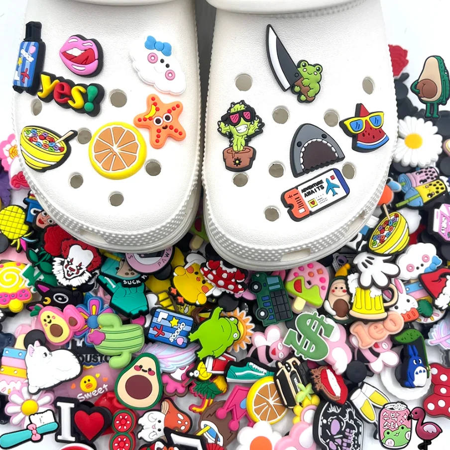 Miniso Series Mixed Shoe Charms For Sandals DIY Decorations Accessories Christmas Gift Random 10-100Pcs