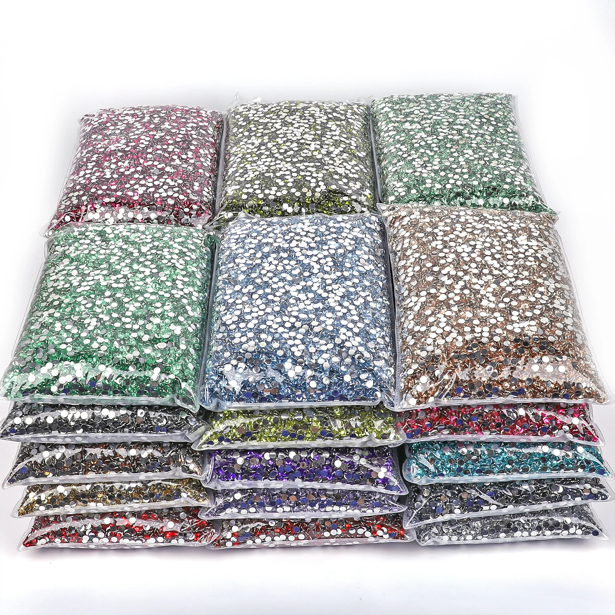 VC-Harz-Strass, flache runde Steine, Dekoration, Glitzerkristalle, DIY für Kleidung, Diamante-Edelsteine, 3, 4, 5, 6 mm (kein Hotfix) – Detail 7
