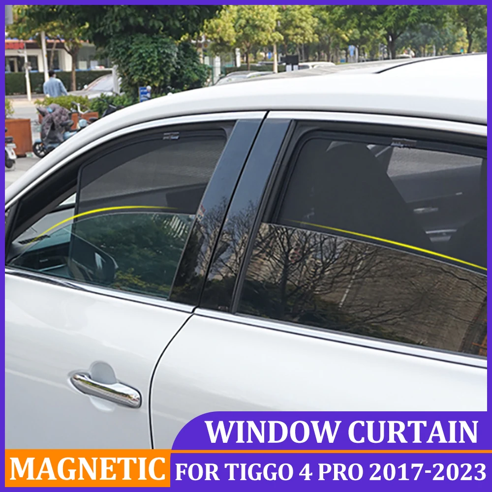 

Magnetic Car Window Sunshades For Chery Tiggo 4 PRO 2017 2018 2019 2020 Side Window Curtain For Chery Tiggo 4 PRO 2021 2022 2023