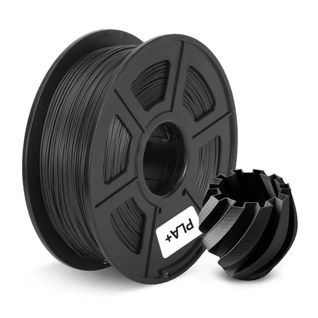 PETG 1.75 mm Filament PETG PLA PLUS SILK ABS 3D Printer Filament 3D Printing Materials Good Toughness PLA PLUS Black