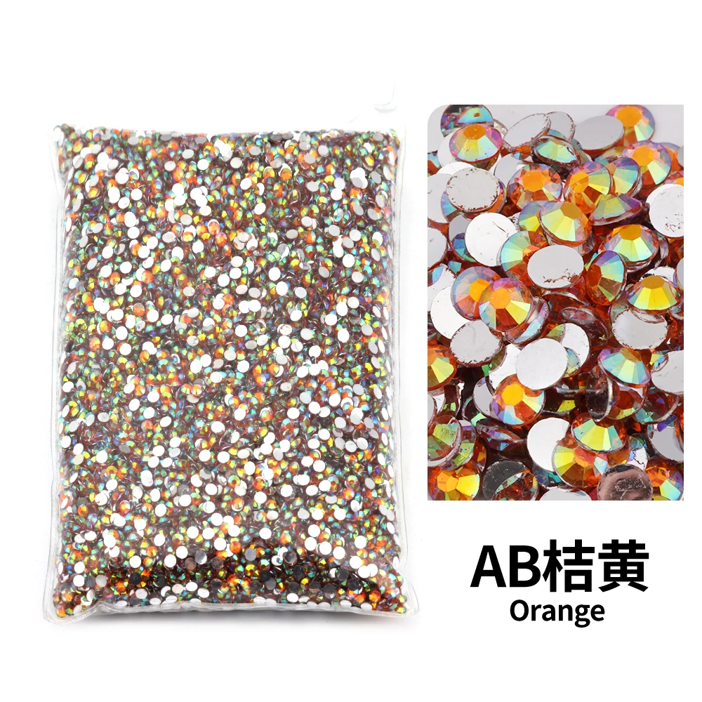 Variety Pack of Small Resin Rhinestones for Nail Art and DIY Crafts - Bulk Wholesale Flat Back Crystals