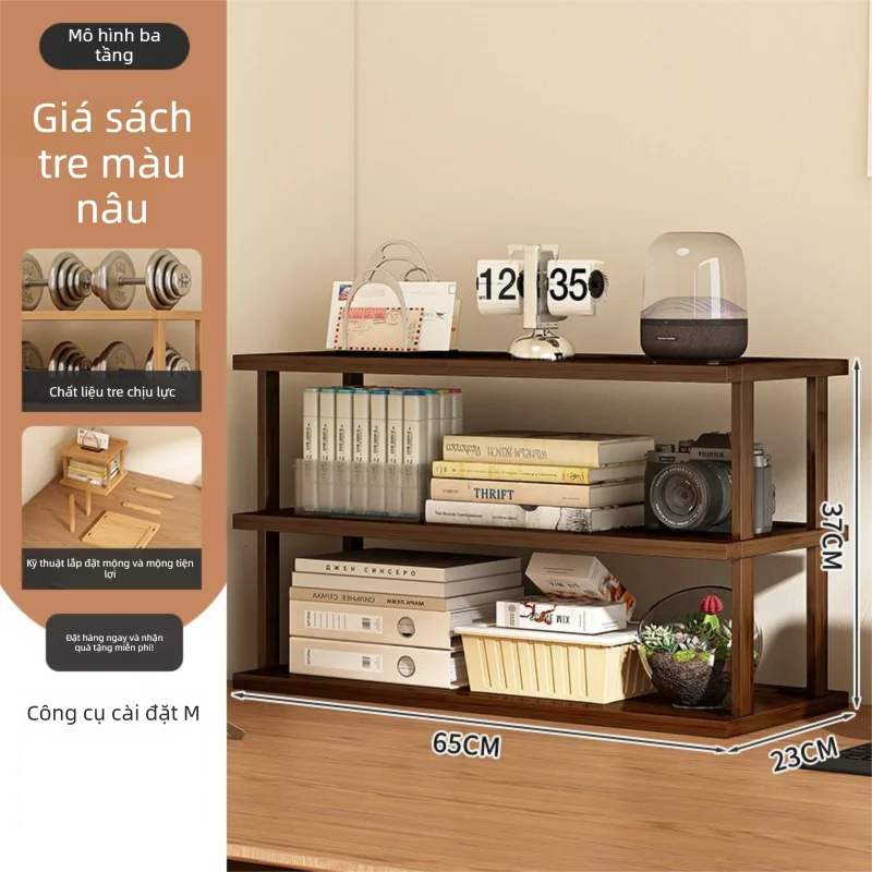 CHUJUN | Kệ Sách Để Bàn Đa Năng Nhiều Tầng Cho Bàn Học Và Bàn Làm Việc