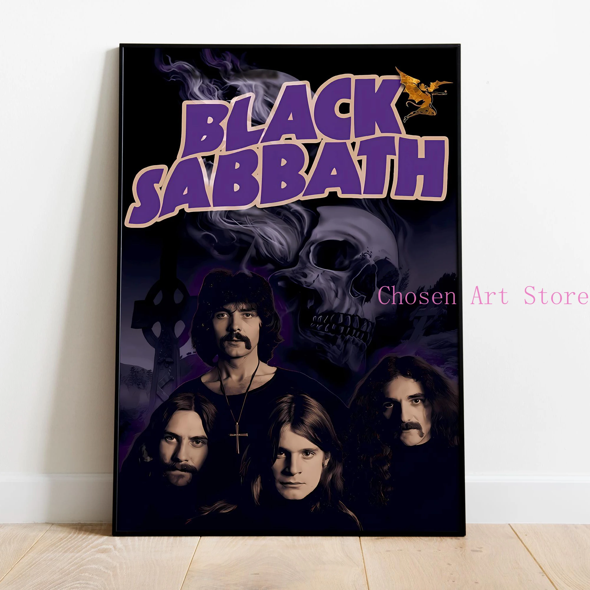 Black Sabbath Album Series Canvas Art - Modern Wall Decor for Living Room & Bedroom