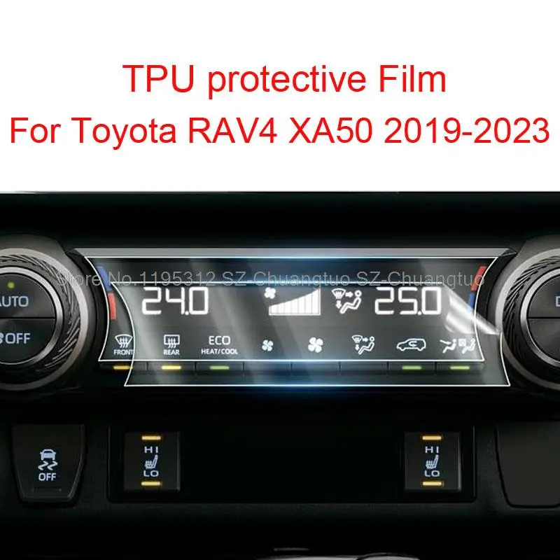 Аксессуары для кондиционера воздуха Toyota RAV4 XA50 2019 2020 2021 2022, нано-пластиковые пленки, аксессуары для защиты от царапин