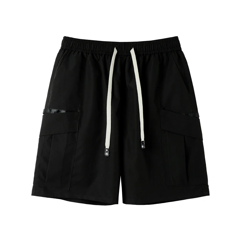 2024 Summer Shorts Mens Casual Sports Cargo Middle Pants Fashion Solid Color Loose Thin Multi Pocket Sweatpants Men S-4XL