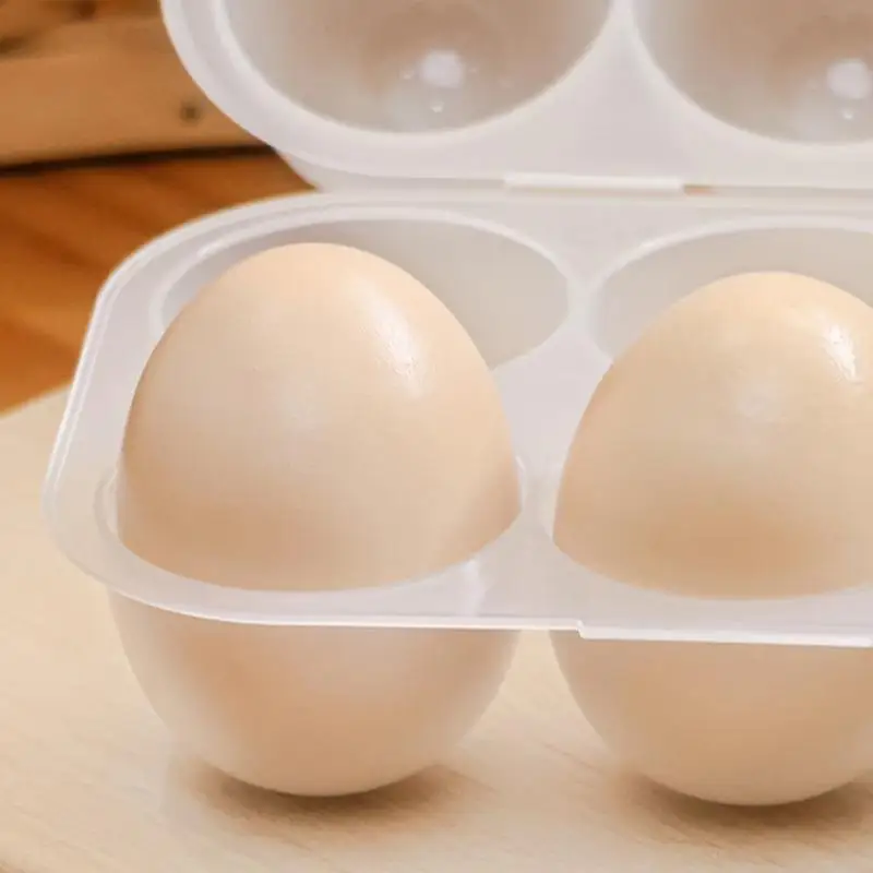 Eggs Holder 6 Eggs Storage Container with Fixed Handle Plastic Eggs Storage Box Outdoor Camping Eggs Carriers 5
