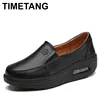 Spring air cushion nurse shoes white platform platform shake shoes leather women's shoes work shoes travel single shoe Wedges 1