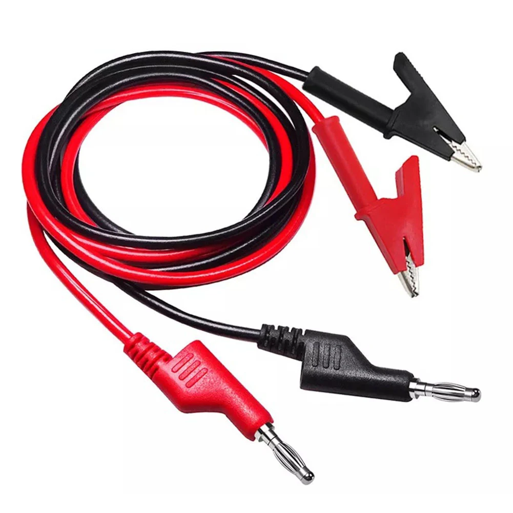 Description Picture 4 of itemHigh Quality Cable Test Equipment Maintenance 1M Cable 2PCS Banana Plug Power Supply Signal Detection Test Leads To Crocodile