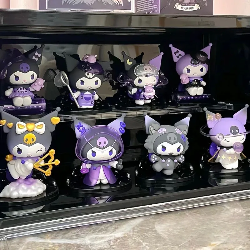 SANRIO KUROMI WERWOLF SERIE BLIND BOX TIDE PLAY WERWOLF BITTE ÖFFNE DEINE AUGEN KUROMI SCHREIBTISCH-Dekoartikel – Detail 1