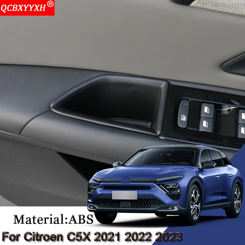 

Car Styling Car Front Door Storage Box Glove Box Bin Arm Rest Door Handle Interior Accessories For Citroen C5X 2021 2022 2023