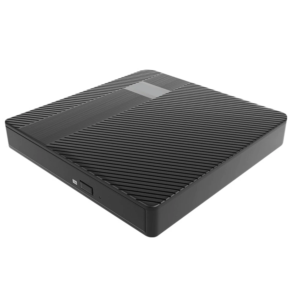 External CD DVD Drive USB 3.0 & Type-C Mute CD Burner for Mac/Linux Windows 7/8/10/11 Laptop PC