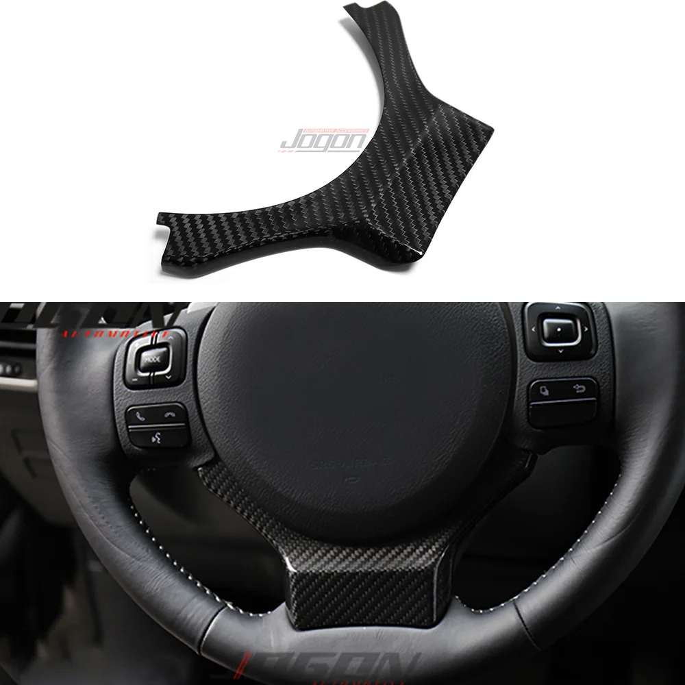

Carbon Fiber For Lexus NX AZ10 NX300h 2014 2015 2016 2017-2021 Steering Wheel Trim Cover Decoration Interior Moldings Sticker