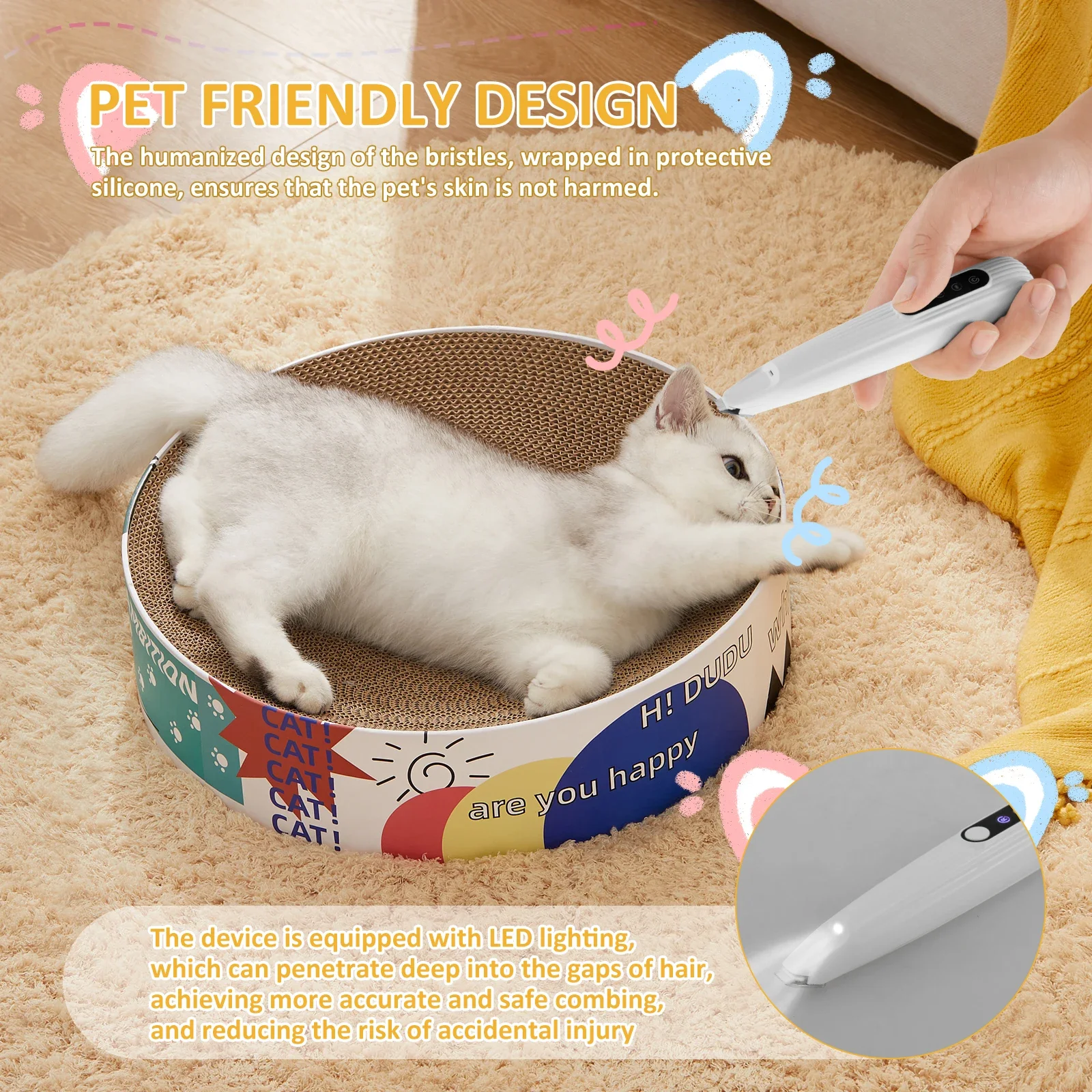 Pet Hair Trimmer with Light