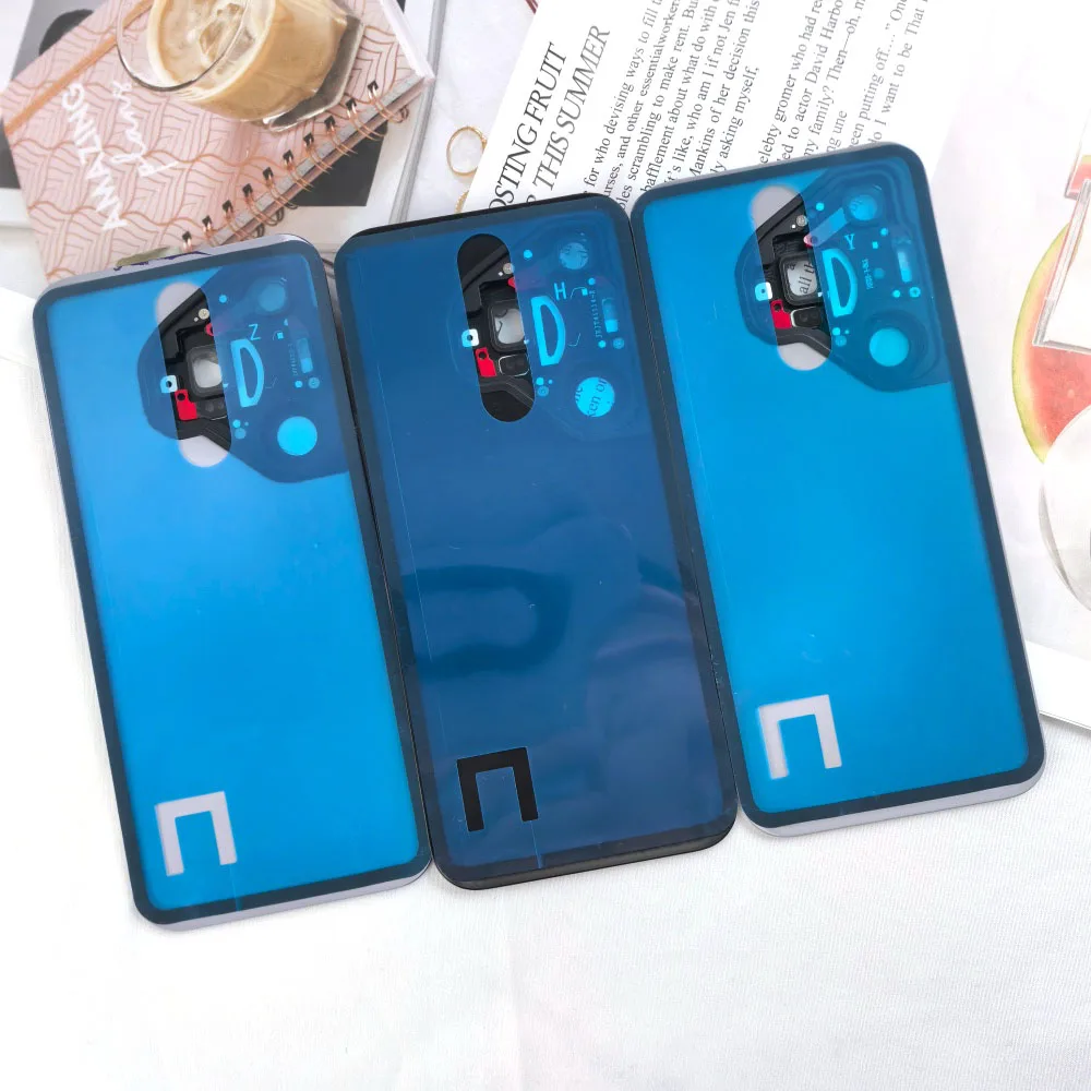 화웨이 푸라 70프로 70P 5G HBN-LX9 배터리 커버 후면 도어 하우징 패널 수리 부품 및 카메라 렌즈 프레임용 후면 유리