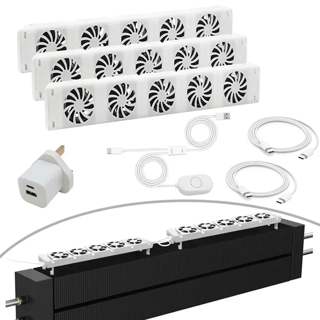 Automatic Fan Heater Radiator Fan Home Heating Improved Heat Distribution REACH Certification For Heating Systems 6