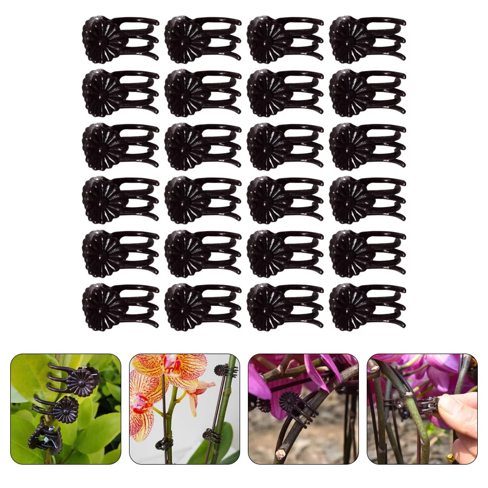 

Plant Clips Garden Support Clamp Grafting Orchid Vine Plastic Stem Supports Flower