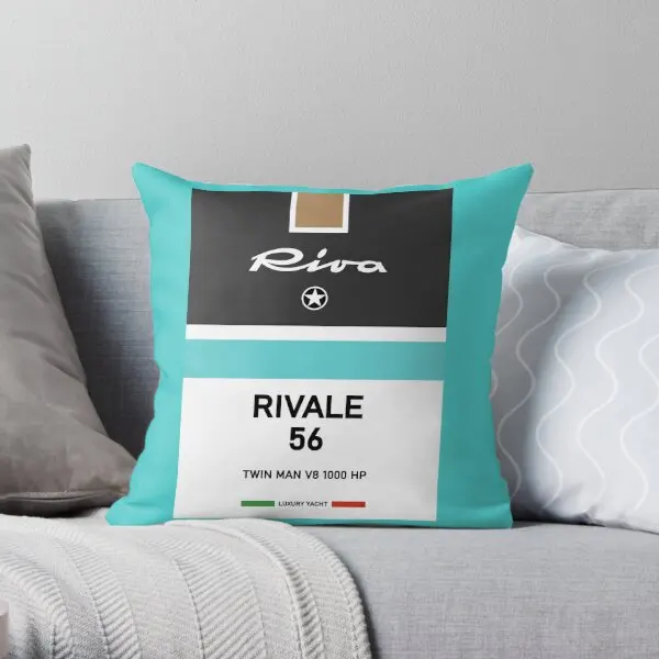 

Riva Rivale 56 Aquarama Monaco Cannes Ya Printing Throw Pillow Cover Hotel Square Comfort Wedding Pillows not include One Side