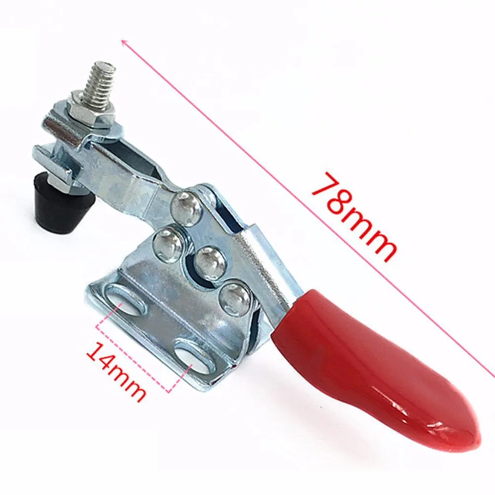 

Galvanized 1/4pcs Toggle Clamps Equipments Woodworking GH-201 Holder Holding Horizontal Iron Jigs Mould Quick Release 78mm