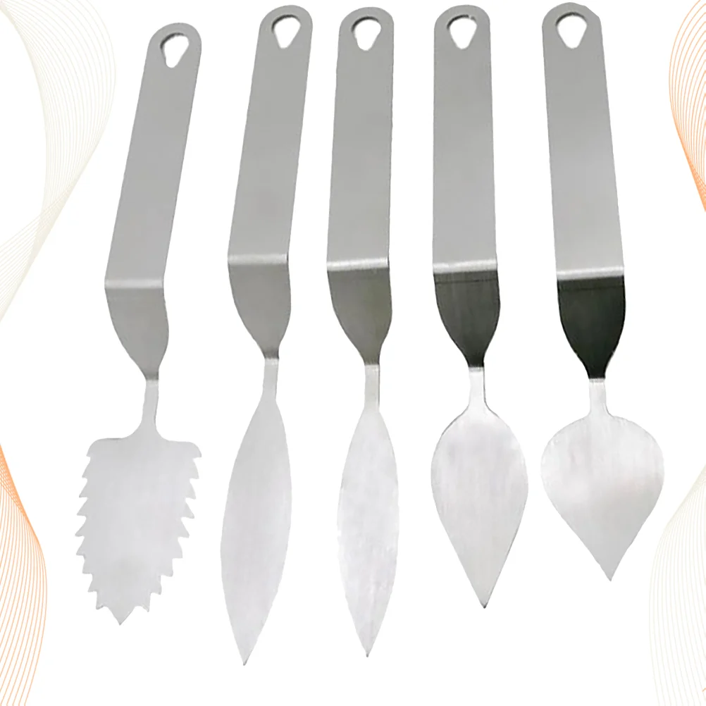 

Stainless Steel Cake Puck Mold Leaves Spatula Knife Modeling Making Tools Mousse Cake Decoration Baking Tools