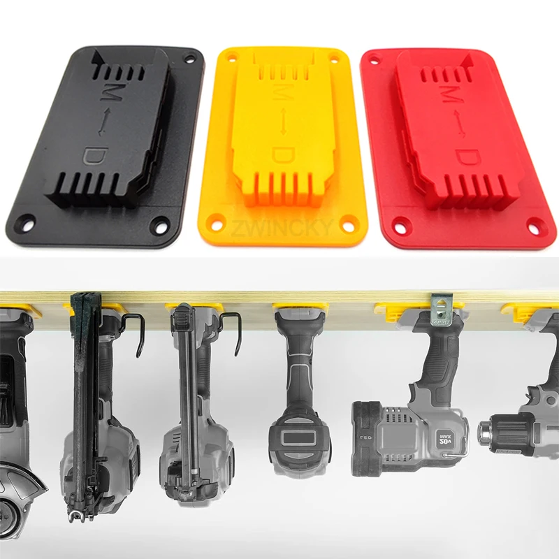 For Dewal/Milwaukee 14.4/18V/20V Battery Tools Machine Holder Tool Storage Rack Wall Mount Tool Bracket Fixe Device Tool Holder 1