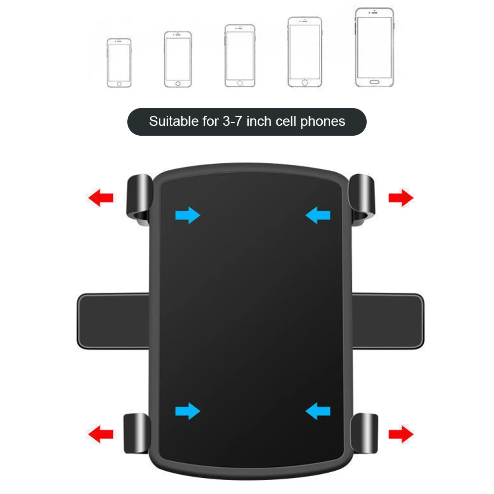Portable Car Holder Rotatable Multifunction Dashboard/Rearview Mirror/Sun Visor Mount for iPhone Samsung Xiaomi Redmi Huawei